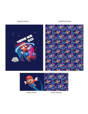 Set edredón Providencia Microfibra Go Super Mario Bros
