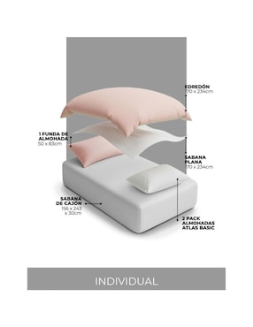 Set de almohada Atlas del Descanso Premium firmeza media