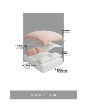 Set de almohada Atlas del Descanso Premium firmeza media