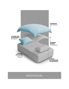 Set de almohada Atlas del Descanso Premium firmeza media