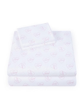 Juego de sábanas de microfibra Aéropostale Luna Pink