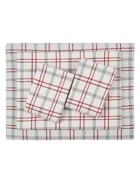 Juego de sábanas de franela 80 hilos Eddie Bauer portage plaid