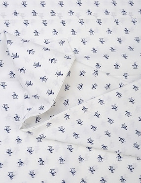 Juego de sábanas de microfibra Original Penguin Logo white mf