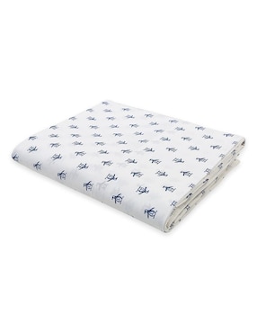 Juego de sábanas de microfibra Original Penguin Logo white mf