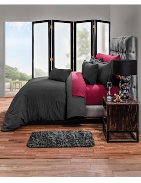 Set De Duvet Íntima Hogar Black Statement De Microfibra