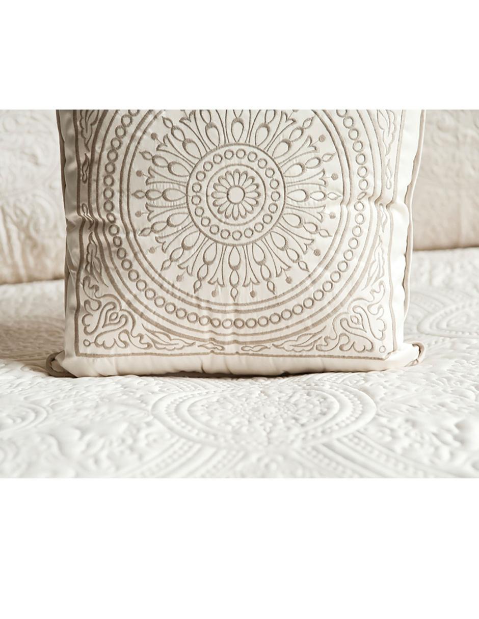 Set de edredón matrimonial Fino bordado Ornamental 2