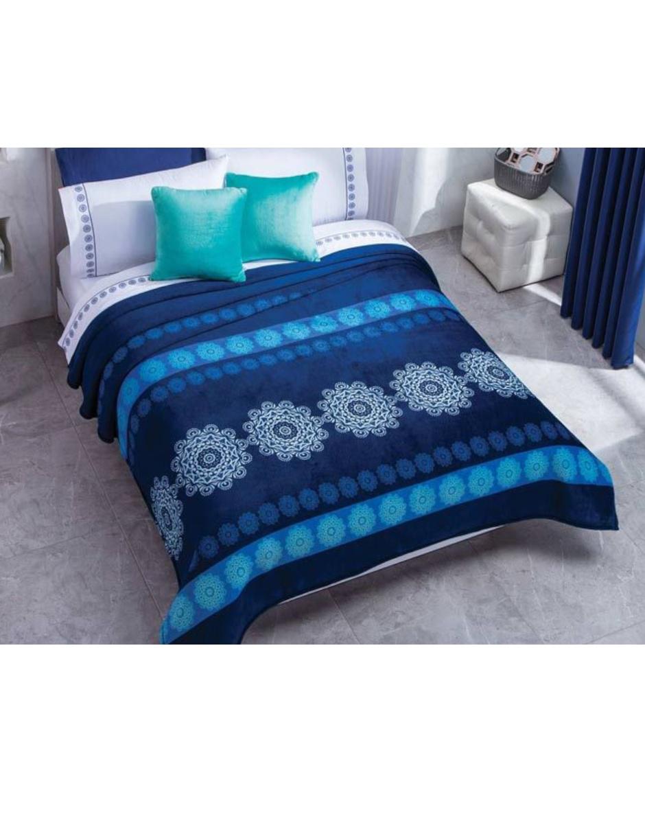 Cobertor Light Mandala azul 1