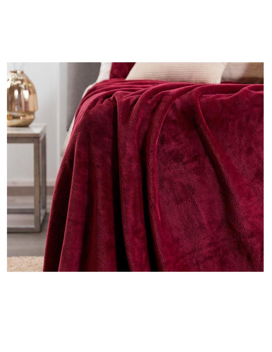 Cobertor Ligero Liso Tinto 2