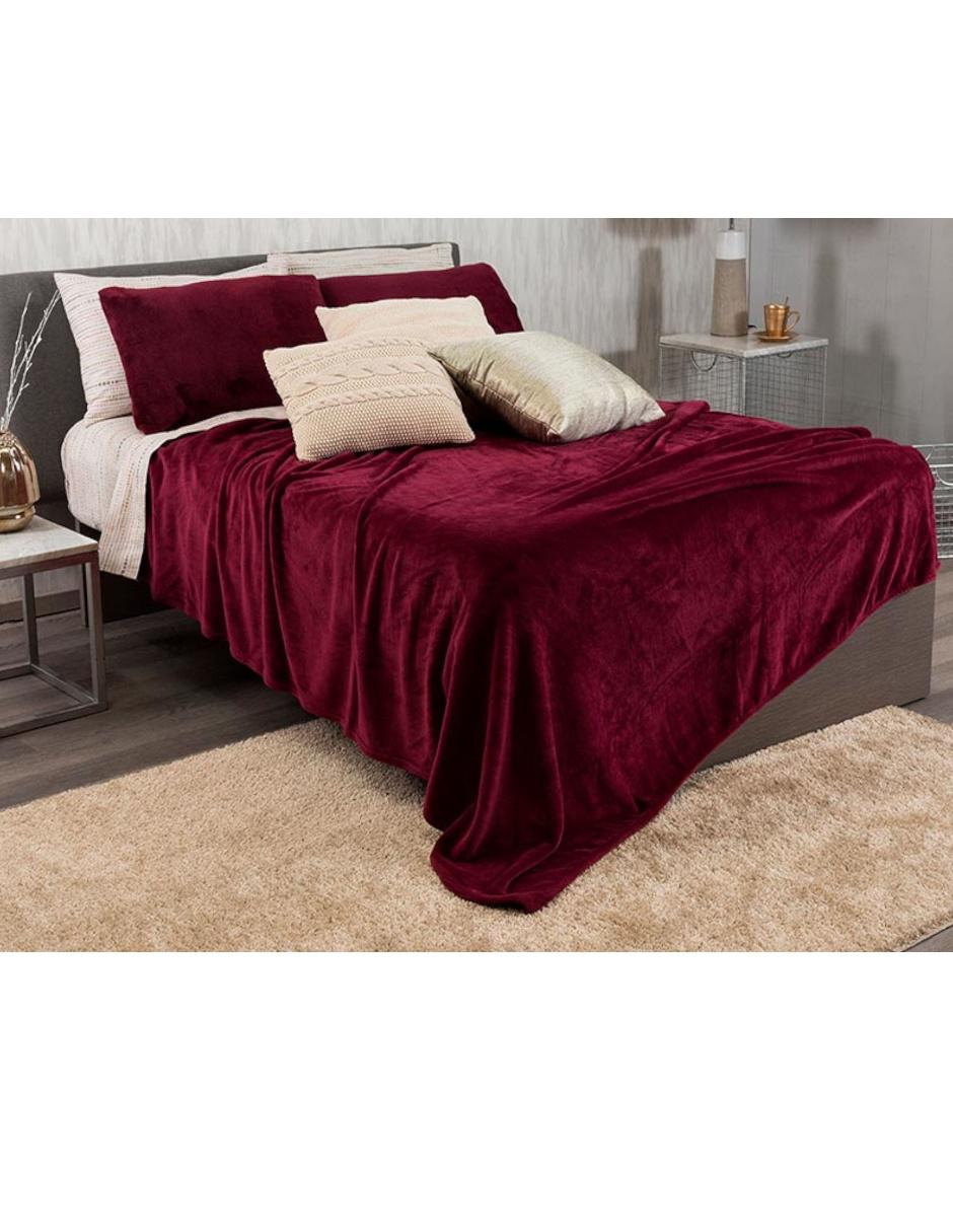 Cobertor Ligero Liso Tinto 3