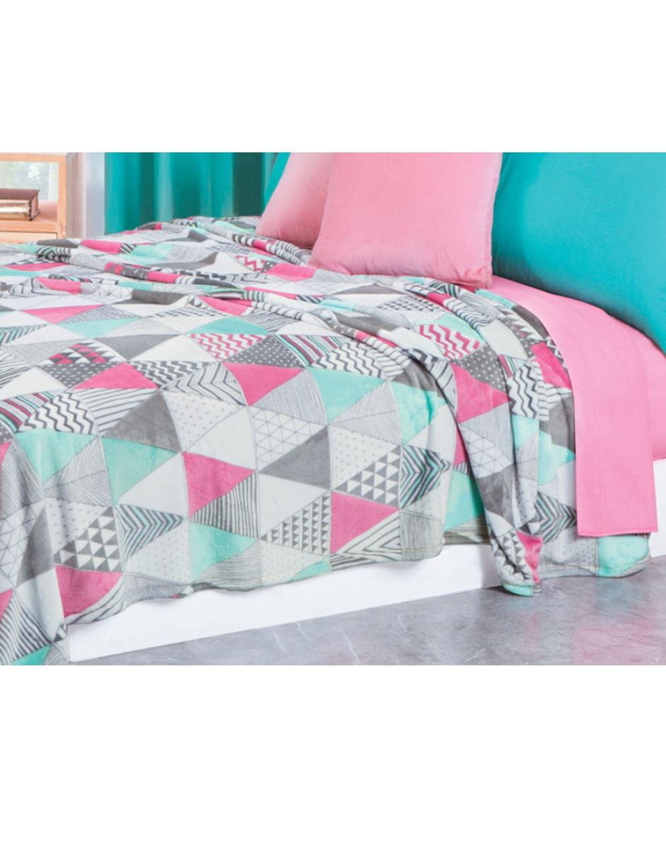 Cobertor estampado geométrico
