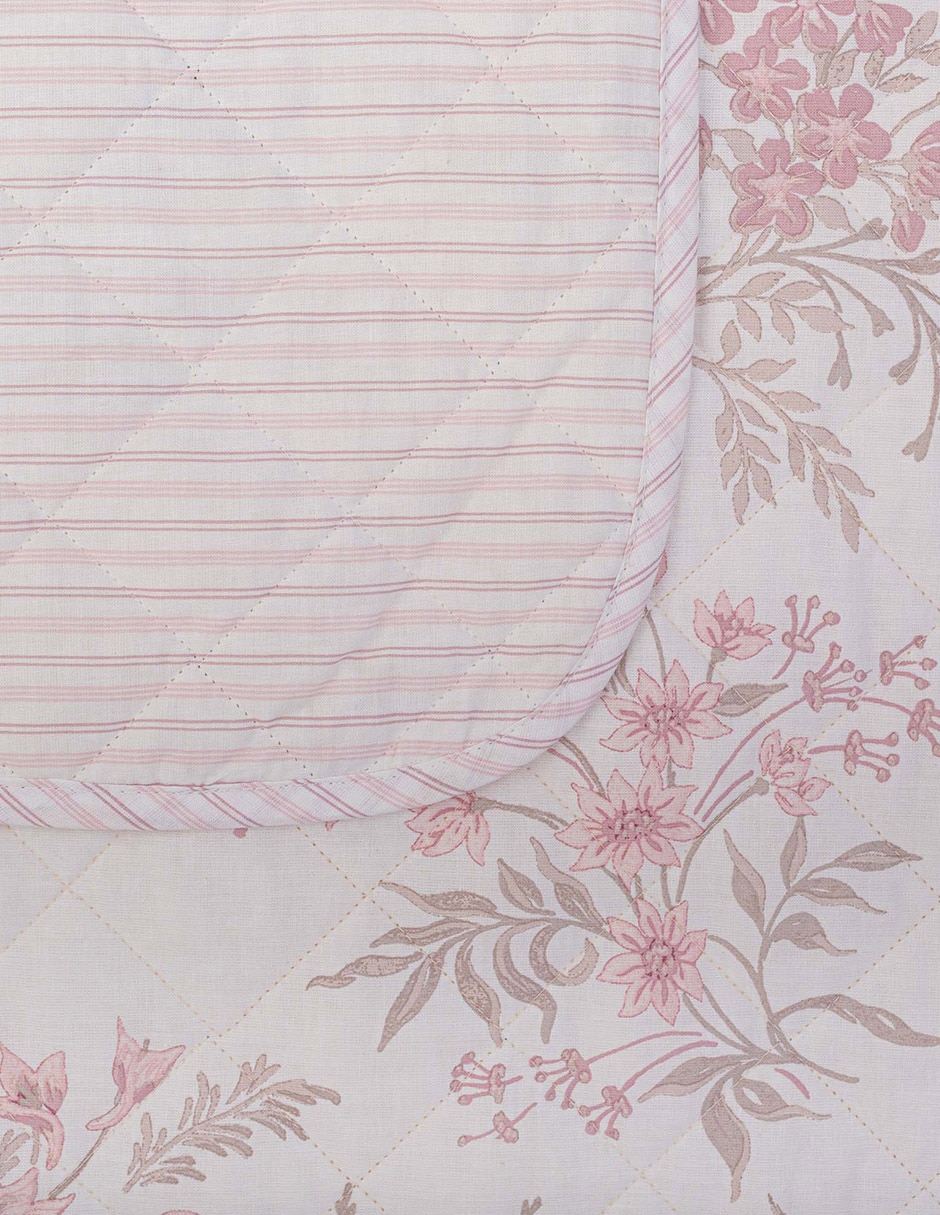 Set de colcha Meadow Field Blush 7