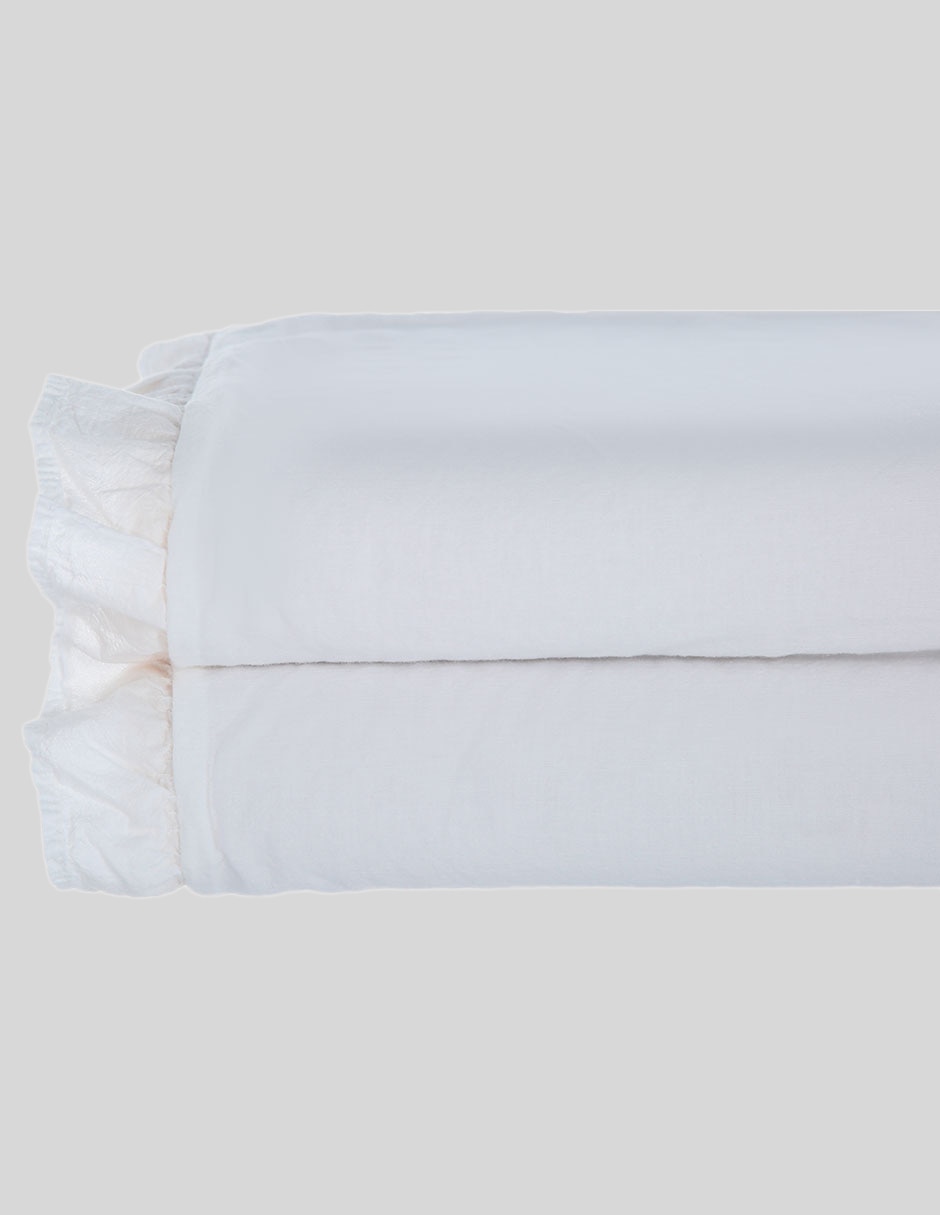 Juego de sábanas de algodón frilly voile 4