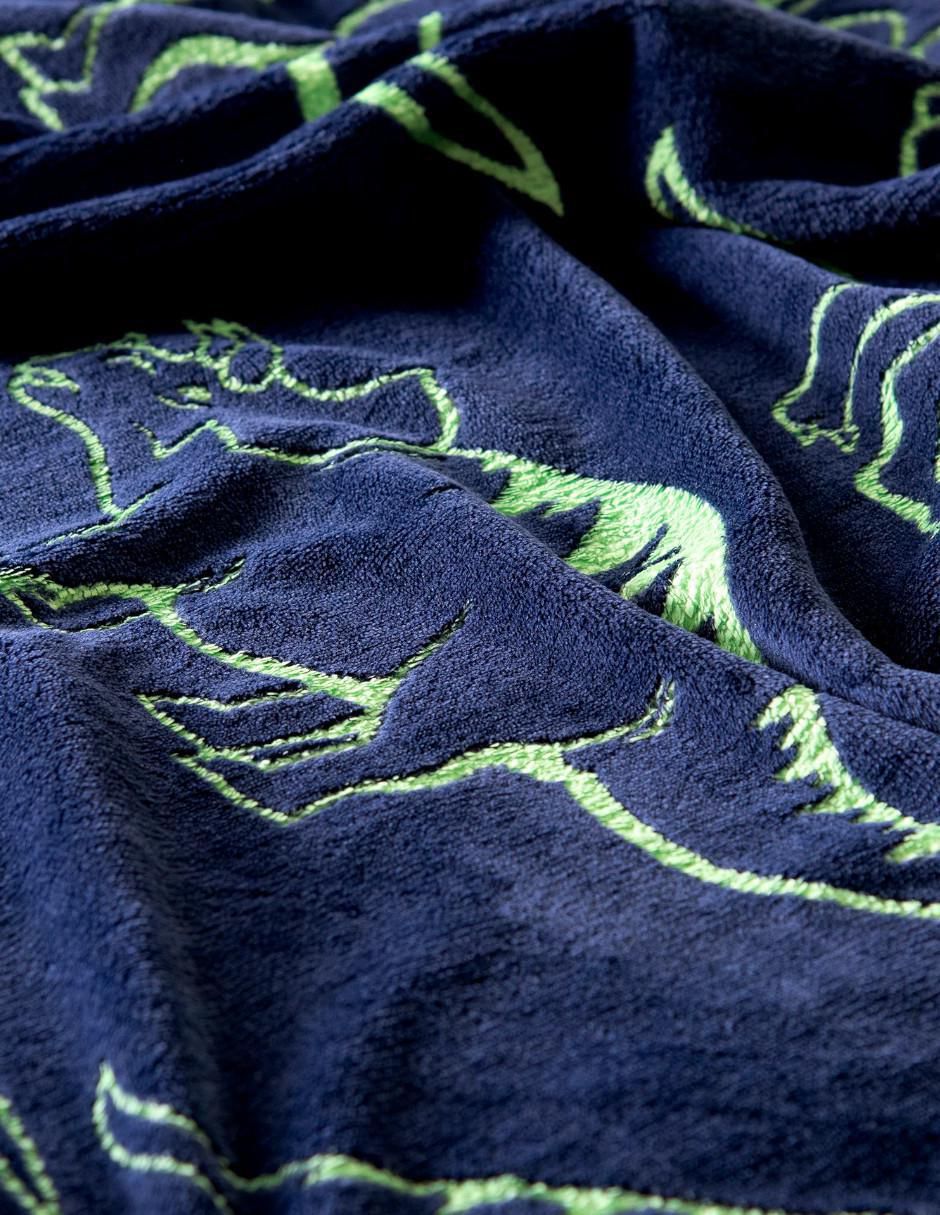 Cobertor Dinos Glow In Dark estampado gráfico 4