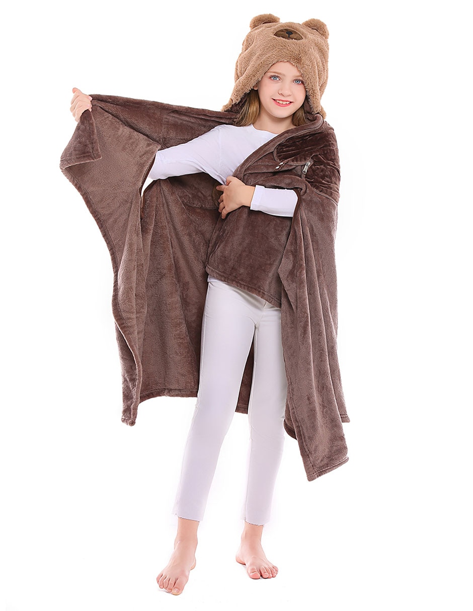 Frazada de tejido plano Travel Teddy Bear unisex 2