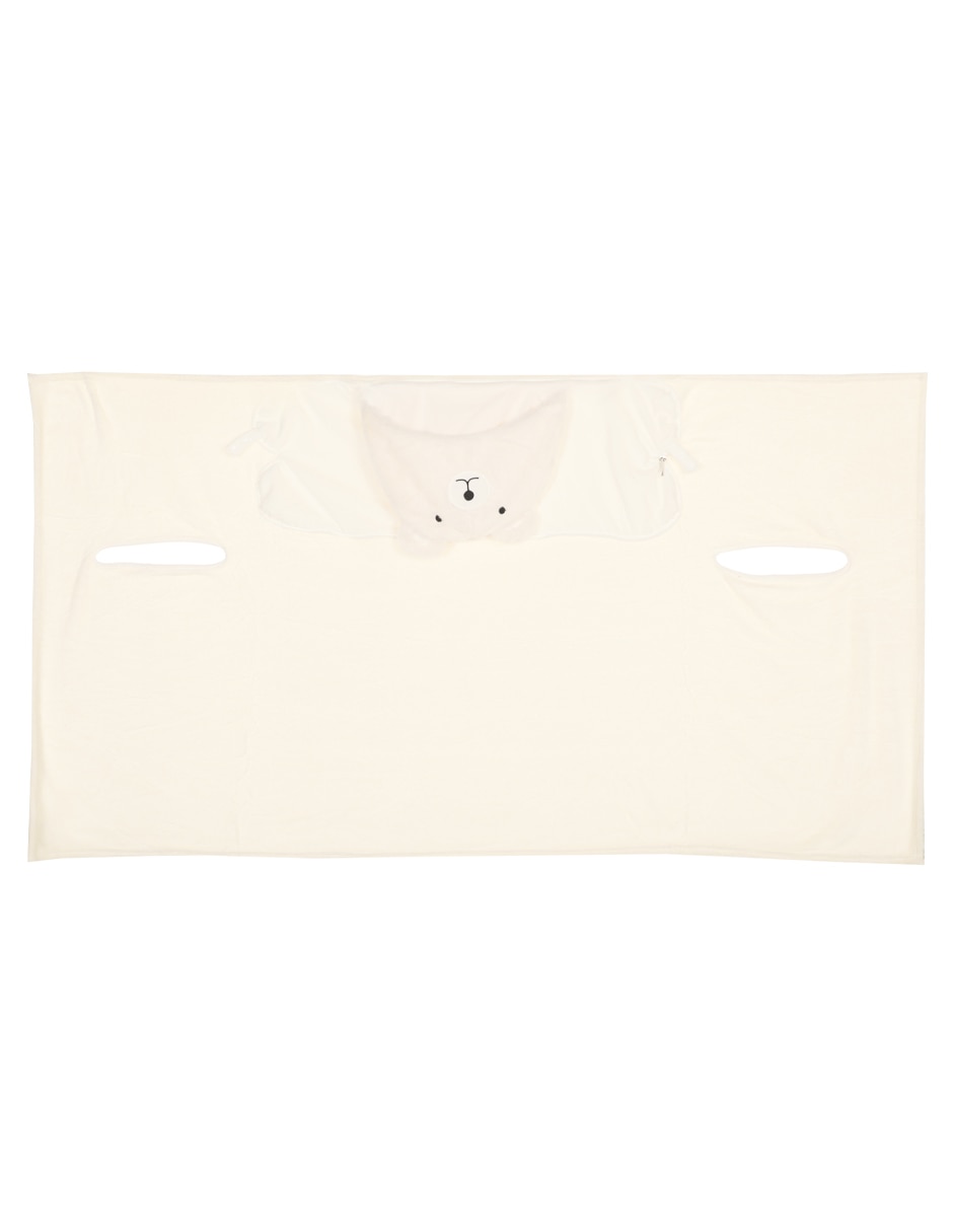 FRAZADA TRAVEL TEDDY, ESTÁNDAR, BLANCO