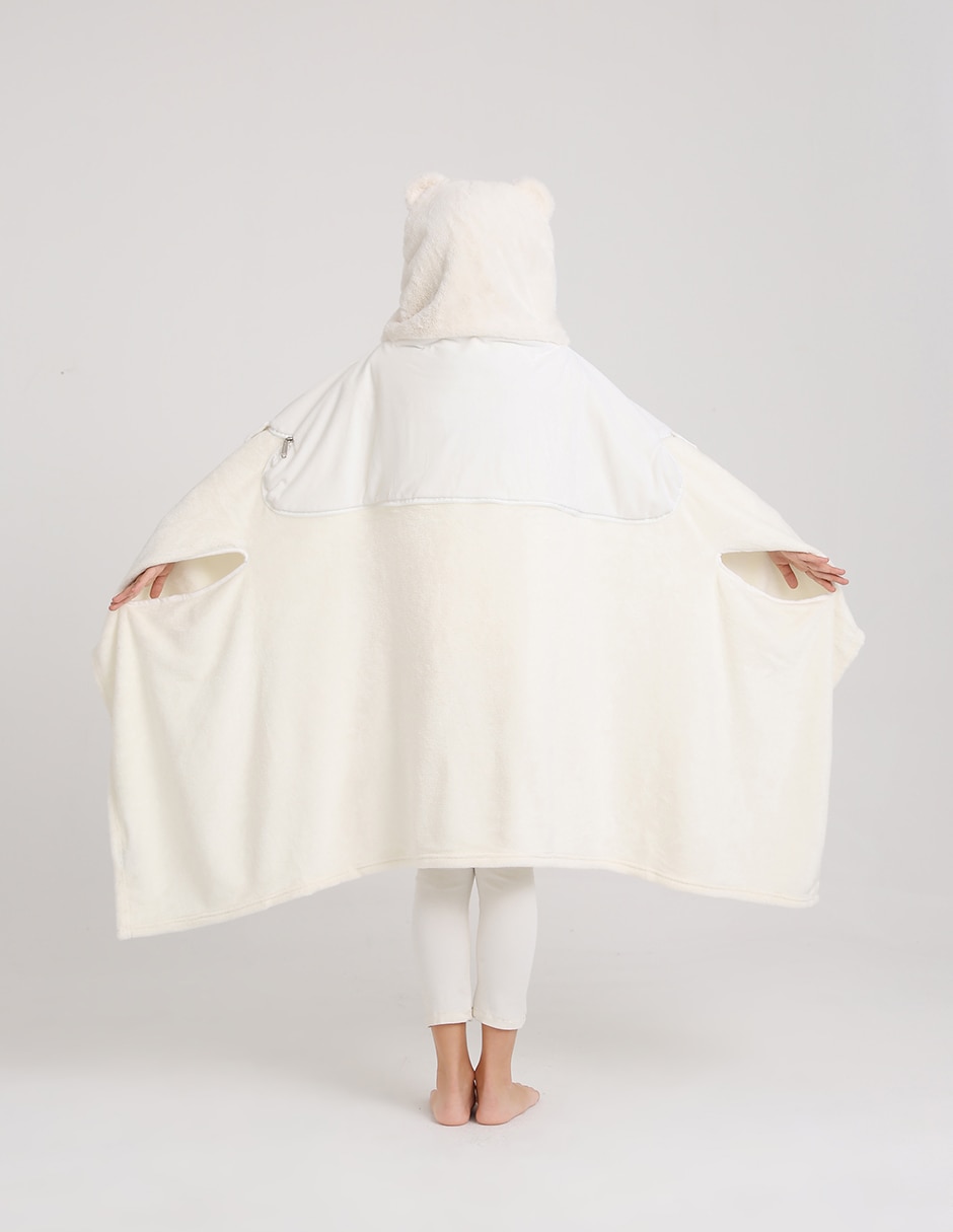 FRAZADA TRAVEL TEDDY, ESTÁNDAR, BLANCO