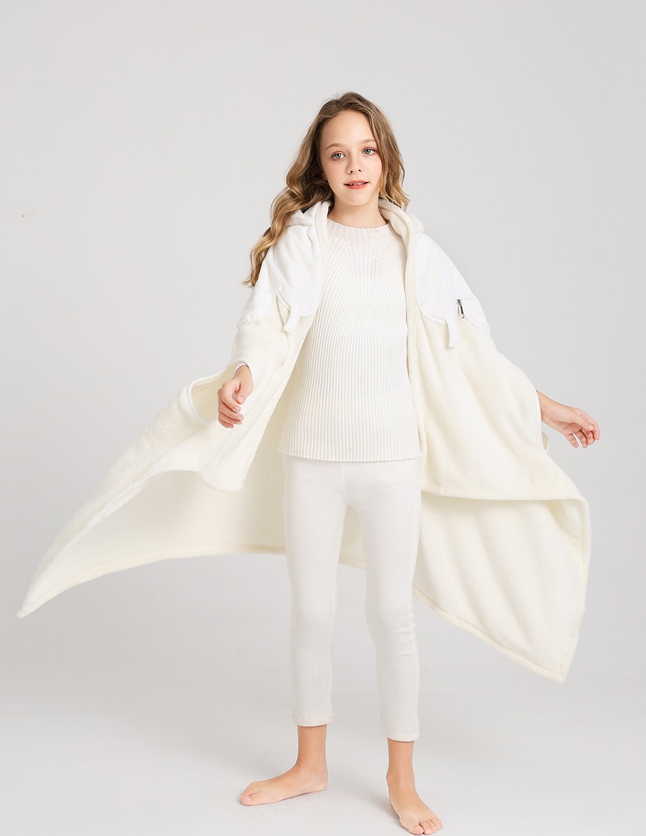 FRAZADA TRAVEL TEDDY, ESTÁNDAR, BLANCO