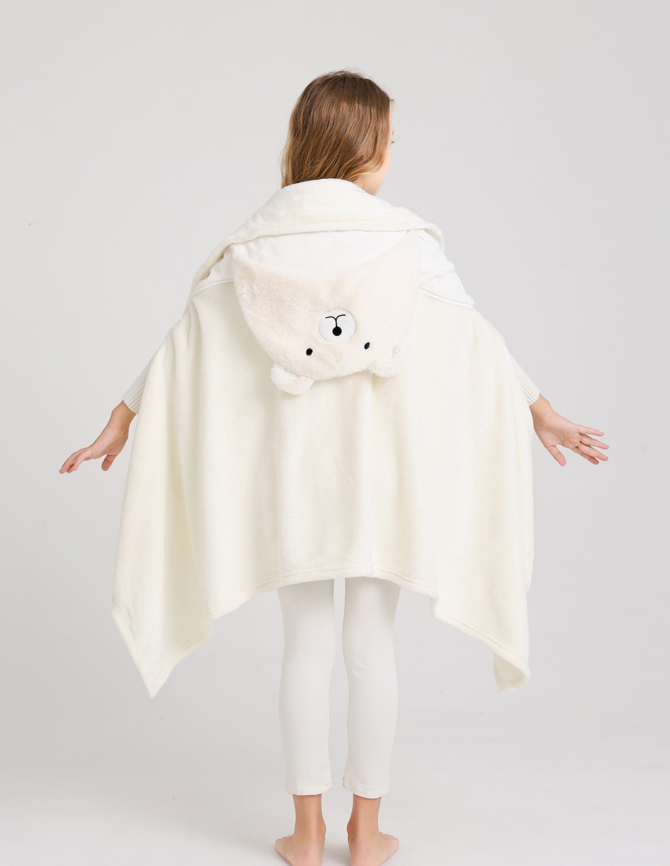 FRAZADA TRAVEL TEDDY, ESTÁNDAR, BLANCO