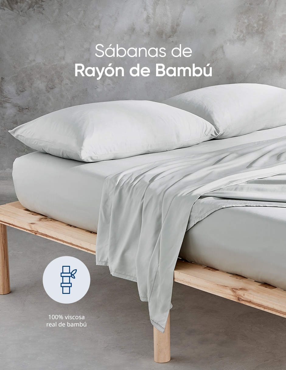 JGO SABANAS BAMBU, QS, GRIS LUUNA