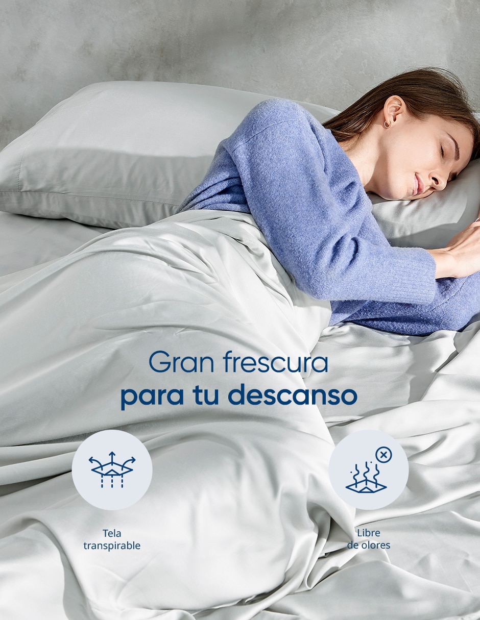 JGO SABANAS BAMBU, QS, GRIS LUUNA