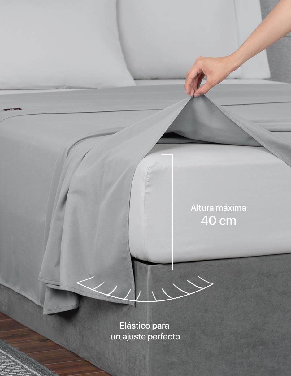 Juego de sábanas real textil duotono