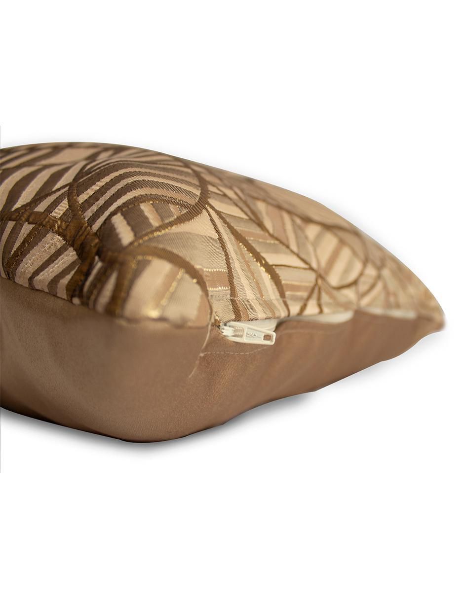 Cojín decorativo geométrico oro 5