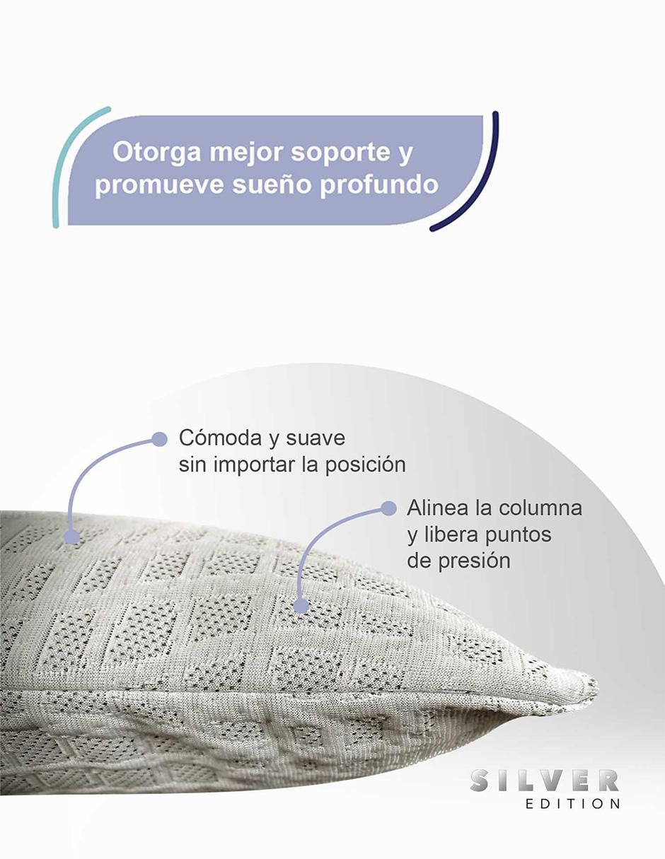 Set de almohada Four Pack Silver Estándar y Jumbo firmeza media 3