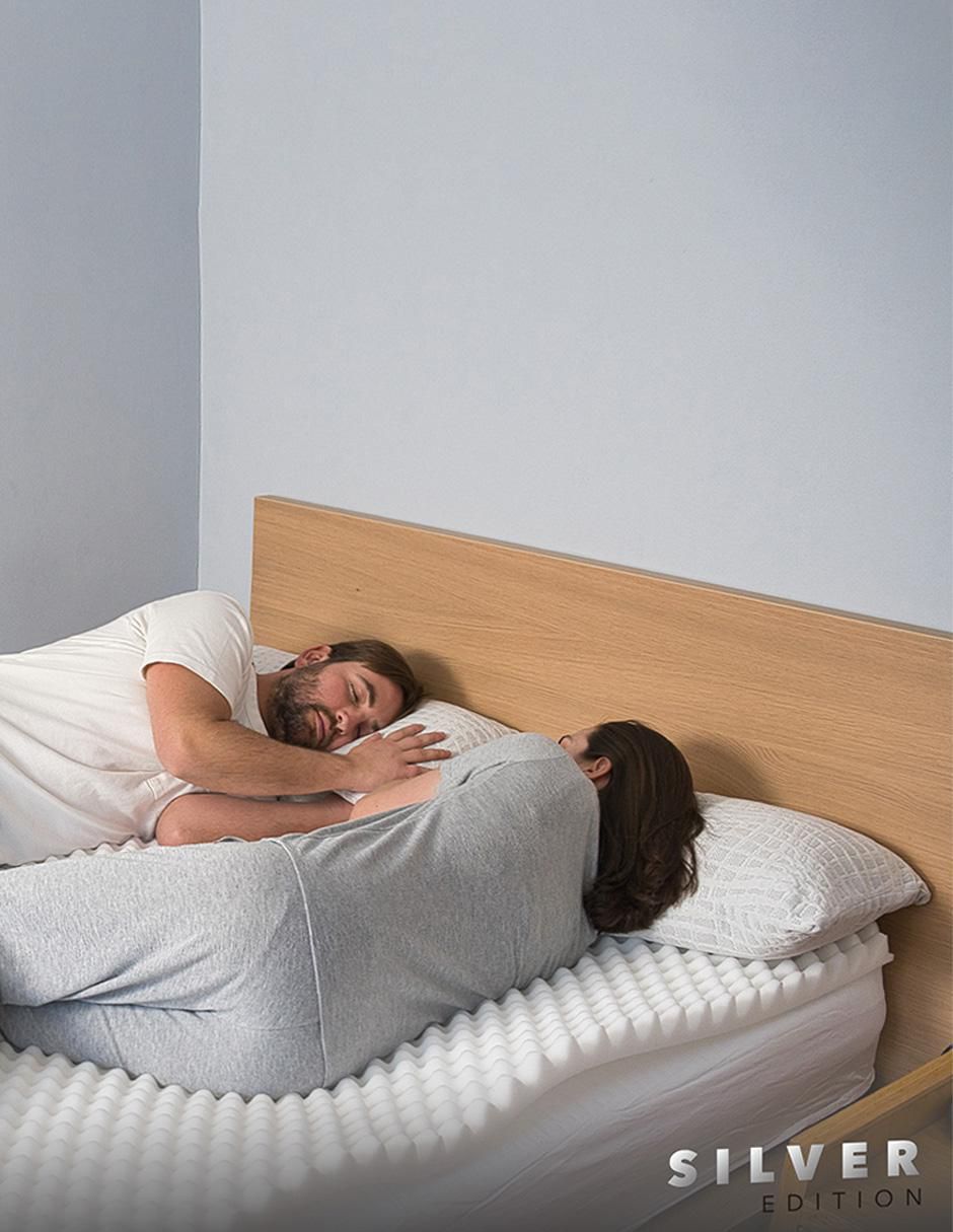 Set de almohada Four Pack Silver Estándar y Jumbo firmeza media 7