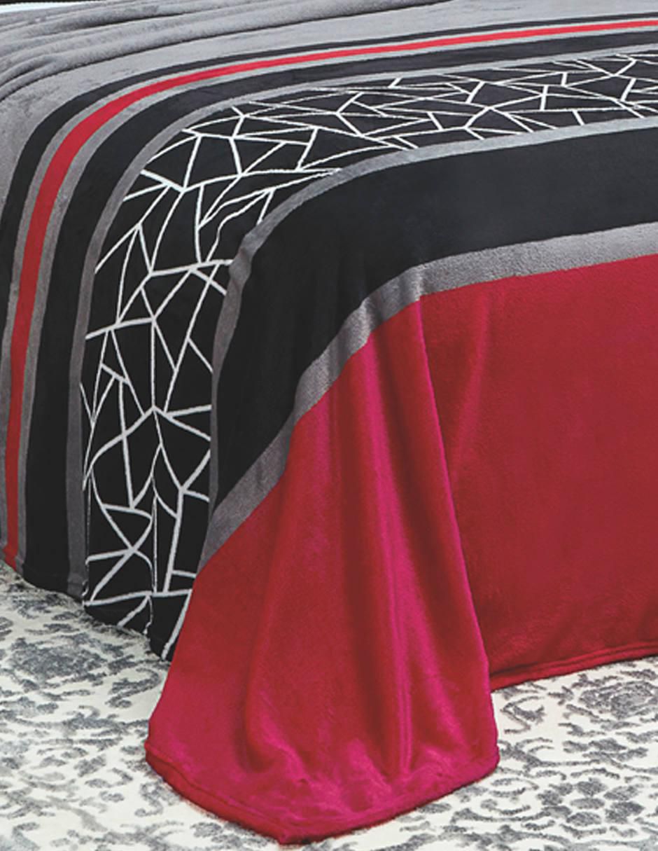 Cobertor estampado a rayas 3