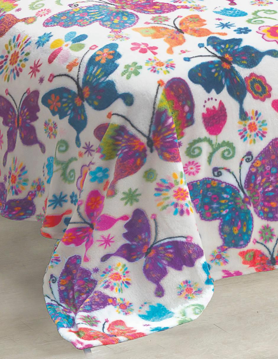 Cobertor estampado floral 3