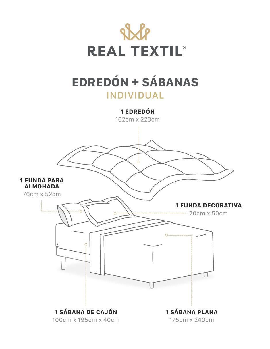 Set edredón real textil sin familia sin temática