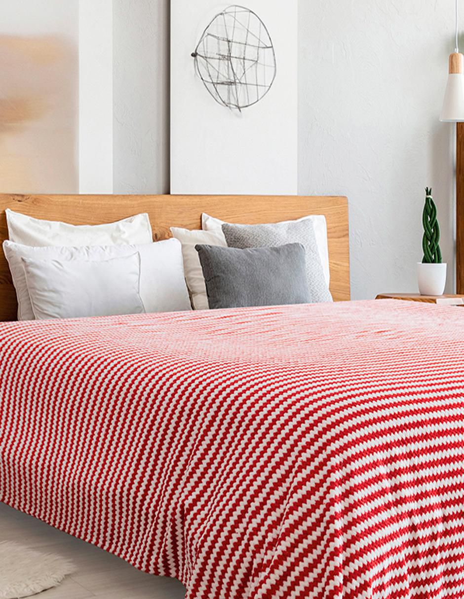 Cobertor Calgary estampado a rayas 2