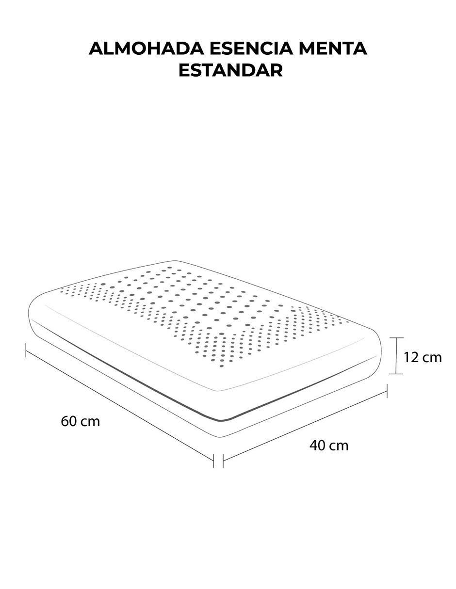 Almohada Aromaterapia Menta Estándar firmeza media 5