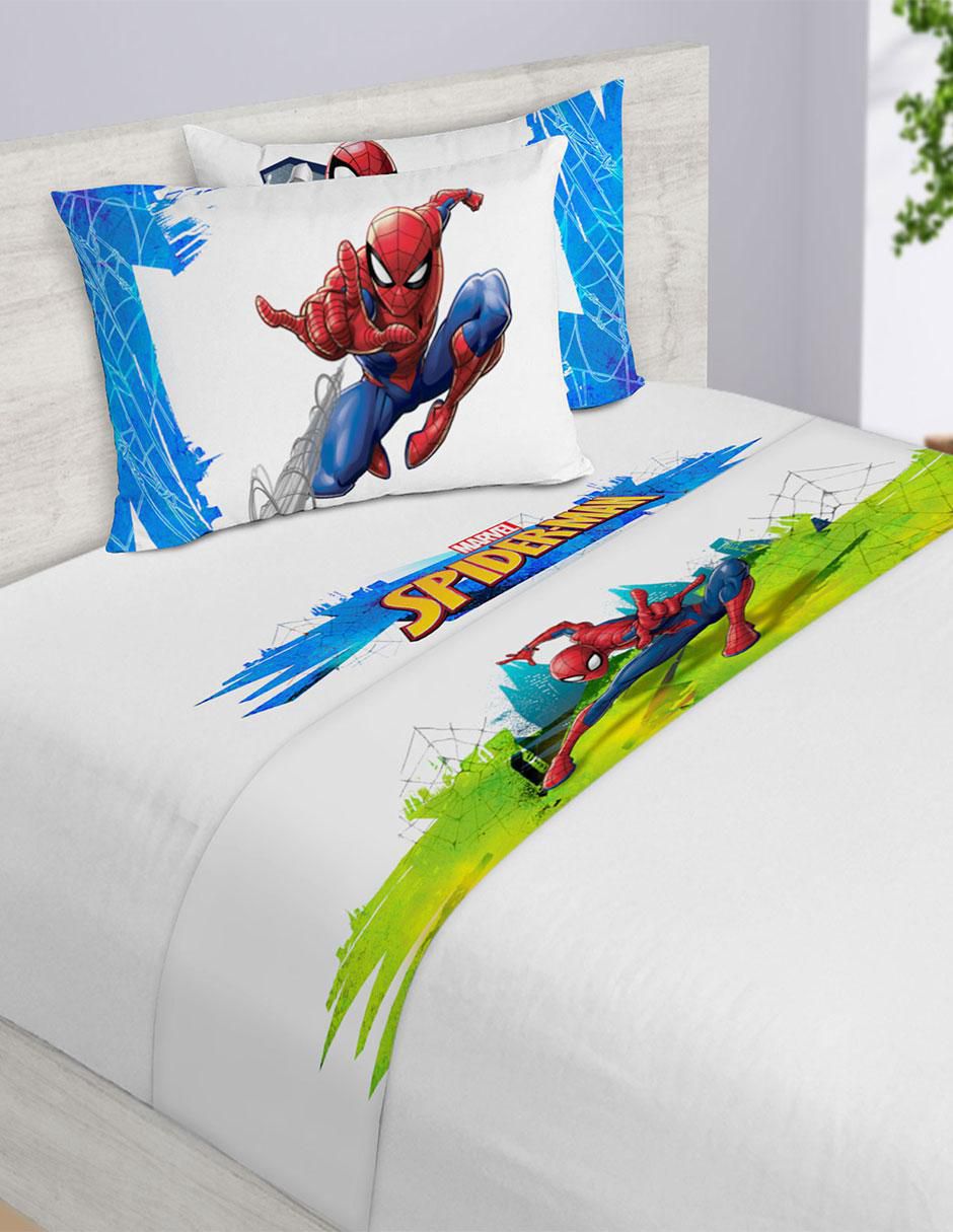 Juego de sábanas de microfibra Spider Man Ataque