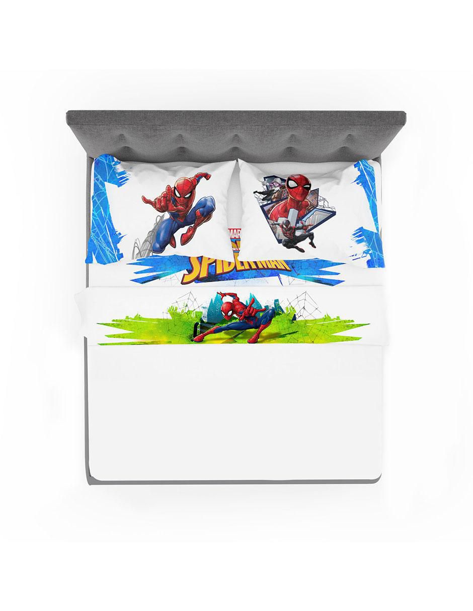 Juego de sábanas de microfibra Spider Man Ataque 3
