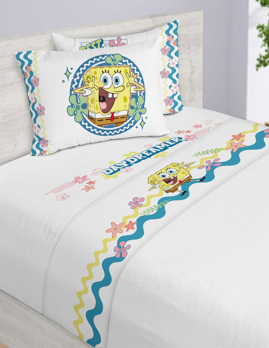 Juego de sábanas de microfibra Bob Esponja 3