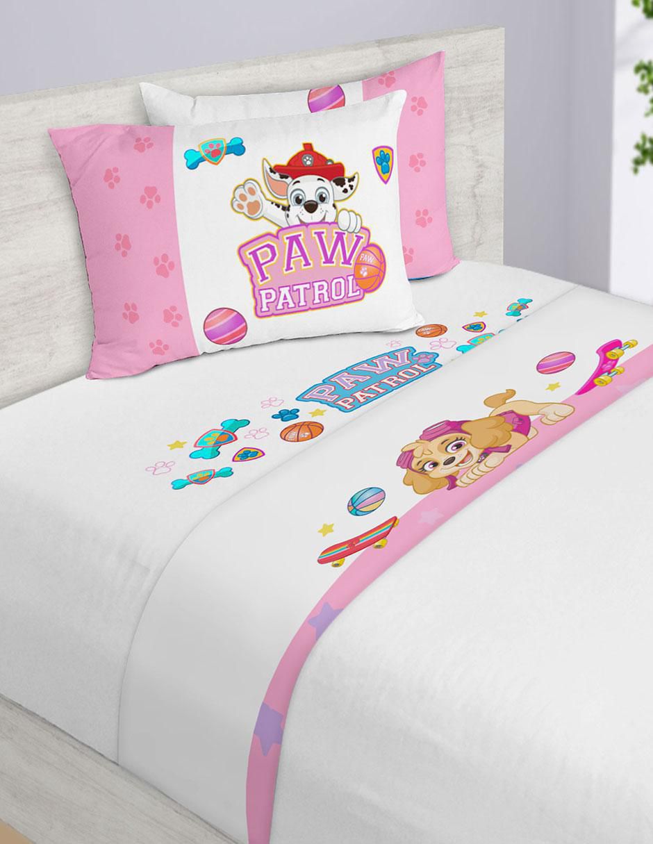 Juego de sábanas de microfibra Paw Patrol Flores Juego de sábanas de microfibra Paw Patrol Flores