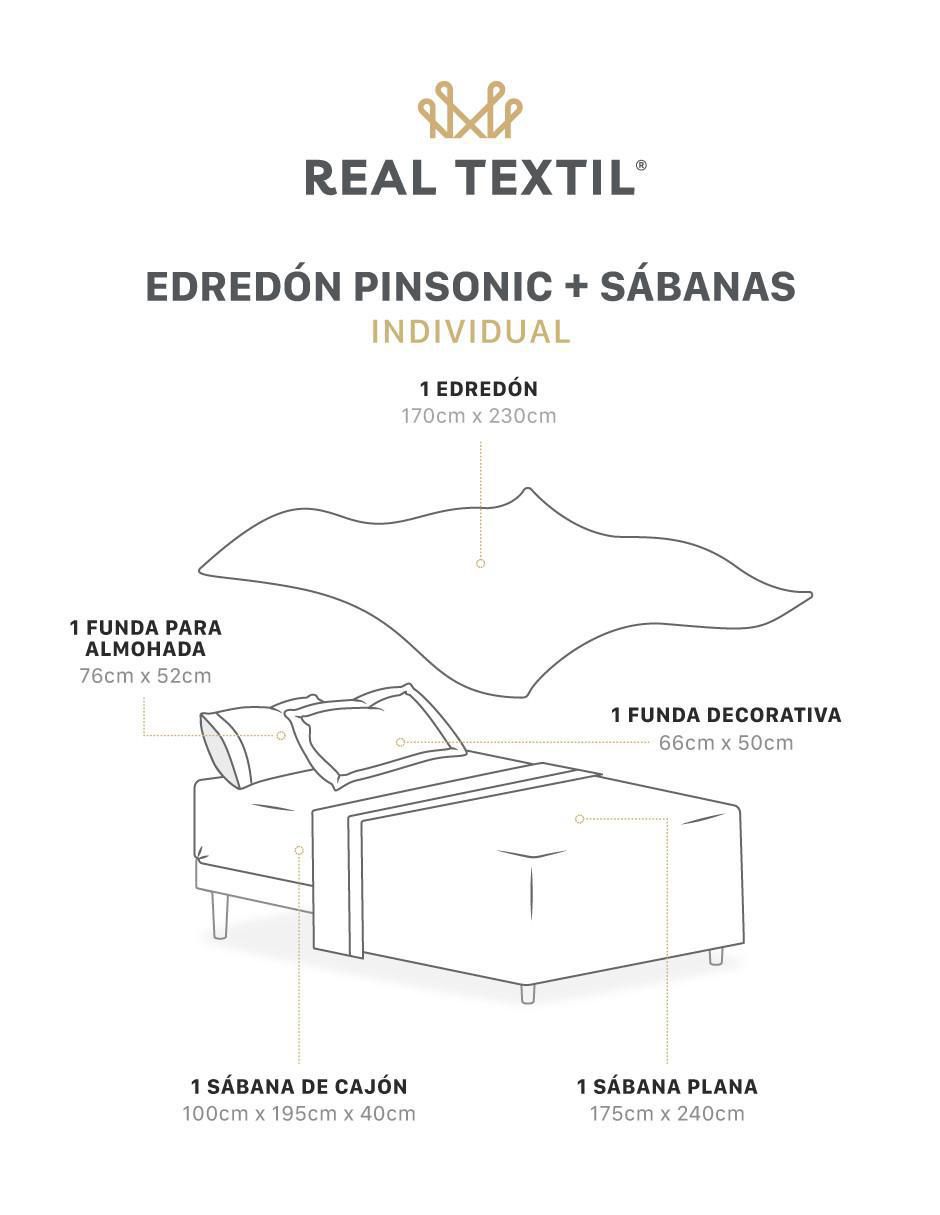 Set edredón real textil pinsonic sin temática