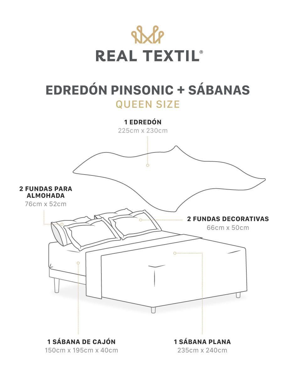 Set edredón Real Textil Pinsonic