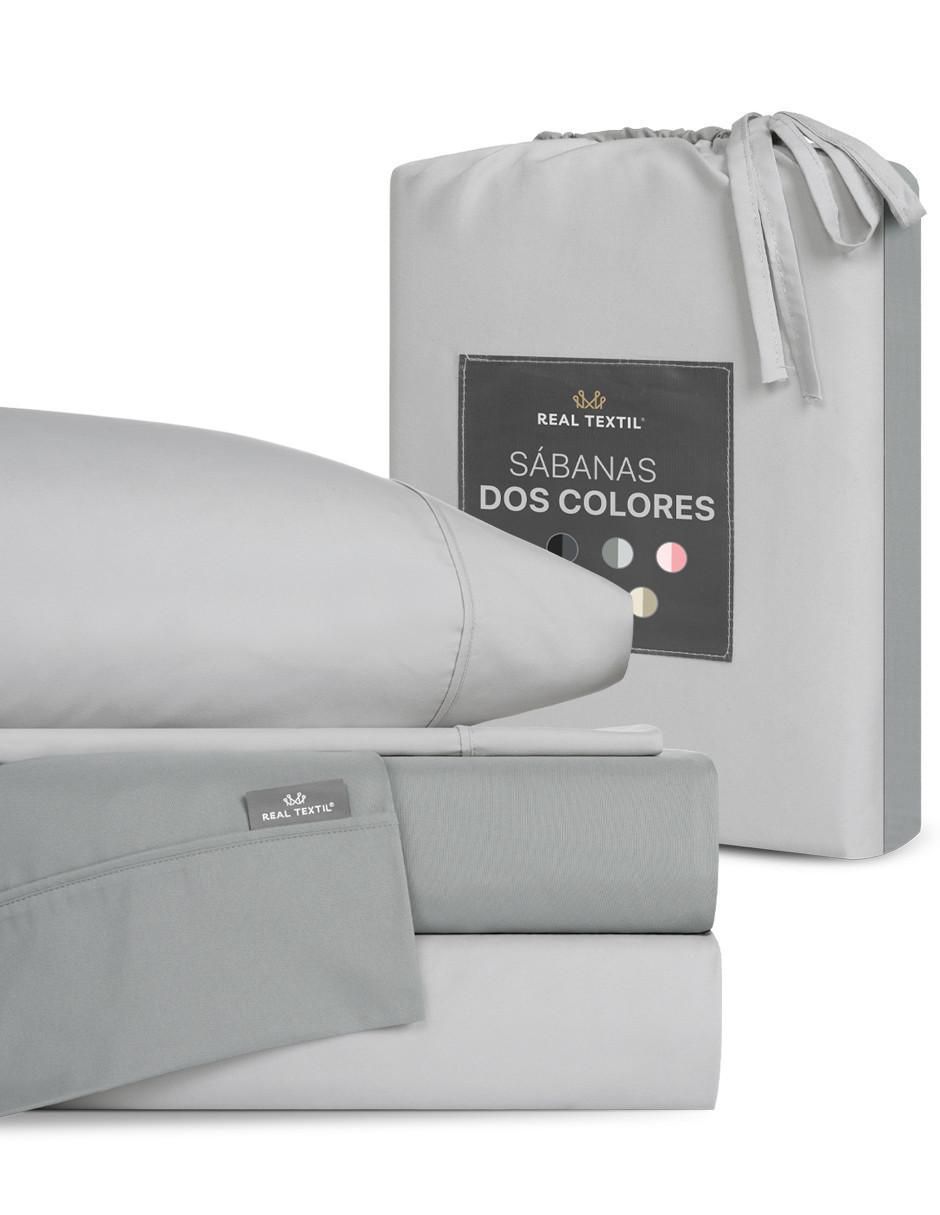 Juego de sábanas "de" poliéster real textil 2 colores