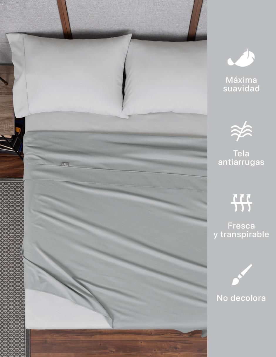 Juego de sábanas "de" poliéster real textil 2 colores