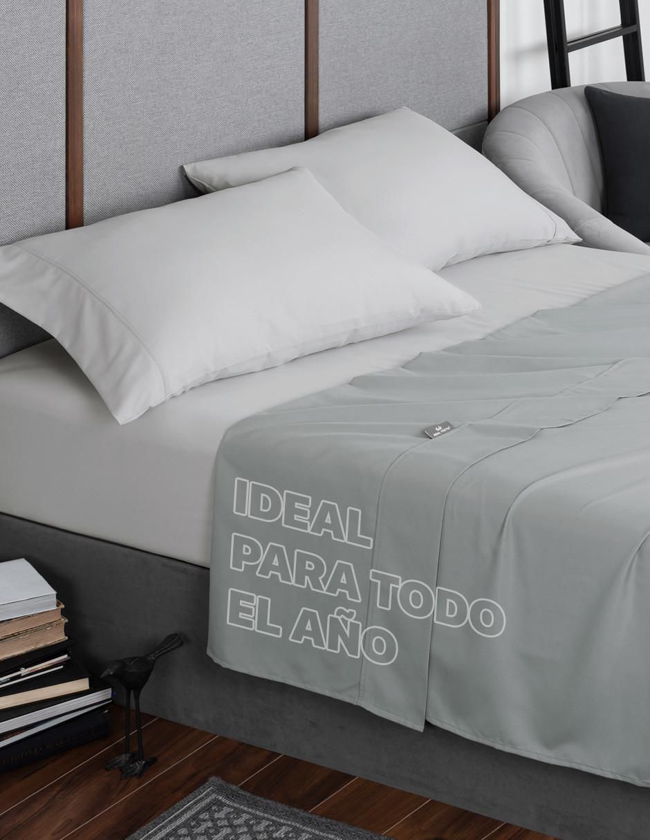 Juego de sábanas "de" poliéster real textil 2 colores
