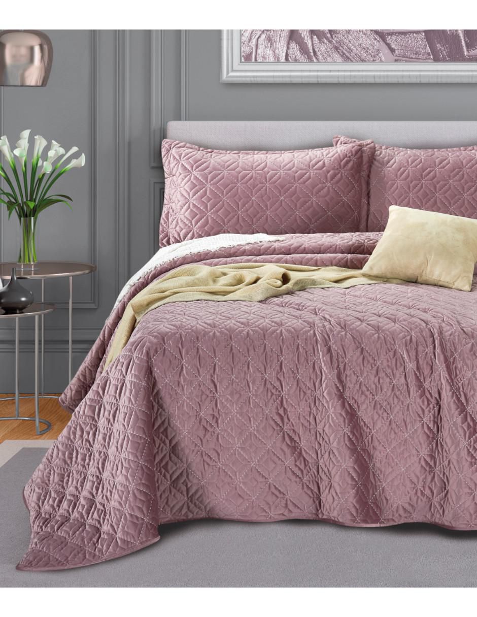 Set de colcha Velvet Blush Set de colcha Velvet Blush