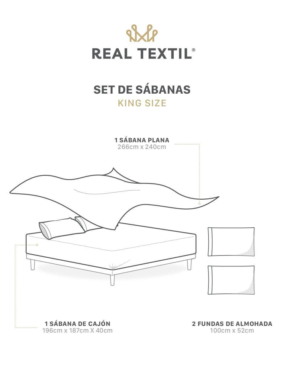 Juego de sábanas "de" microfibra real textil 2000 collection