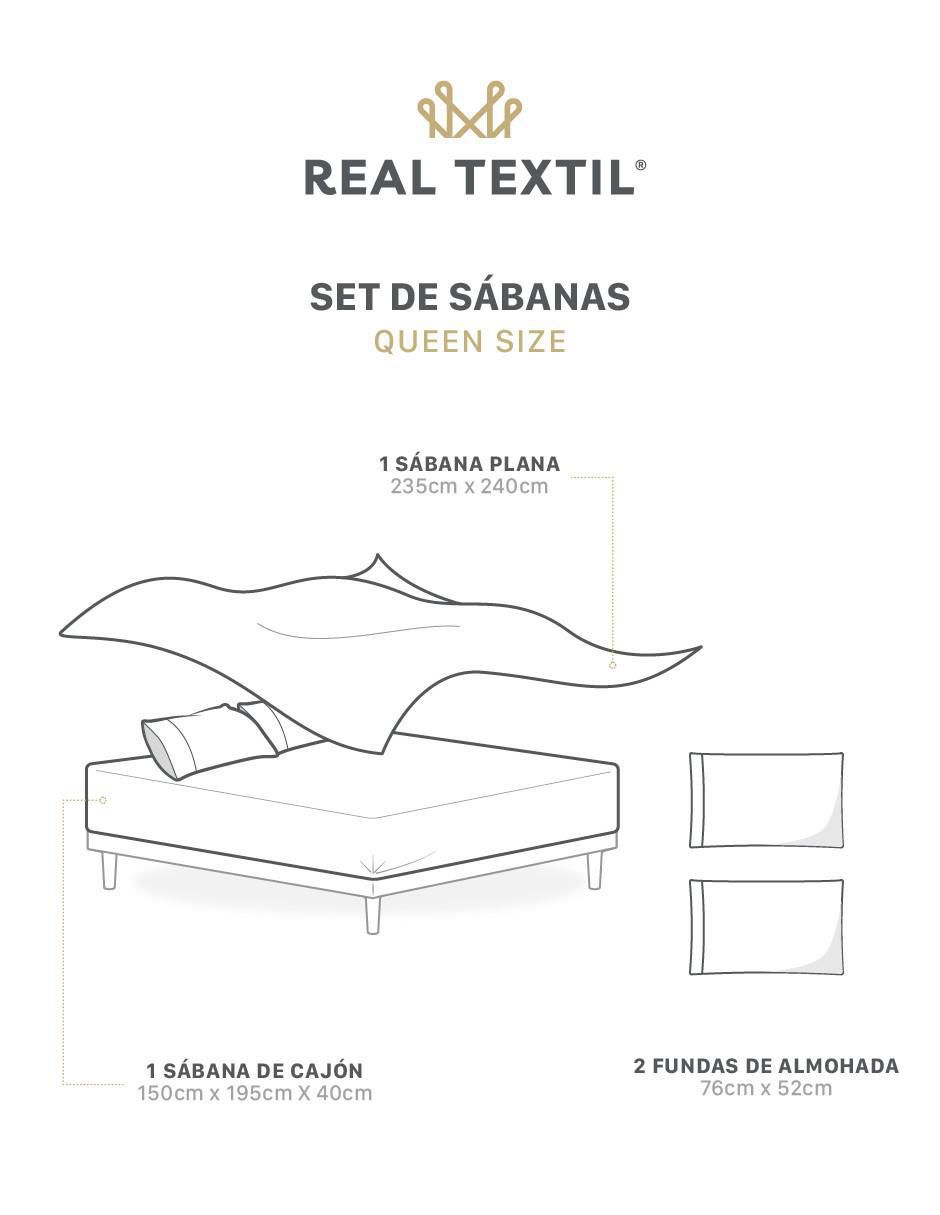 Juego de sábanas "de" microfibra real textil 2000 collection