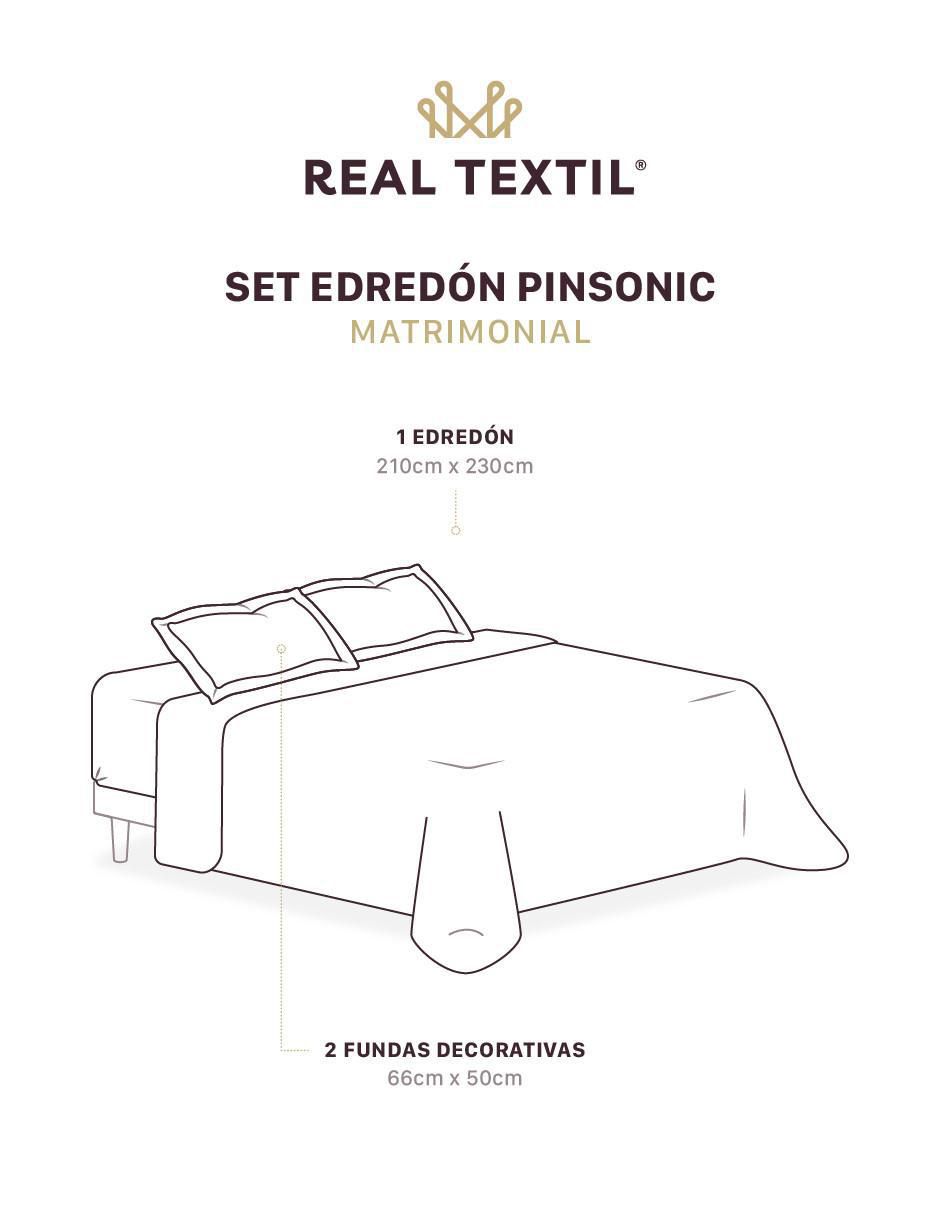 Set edredón real textil pinsonic sin temática