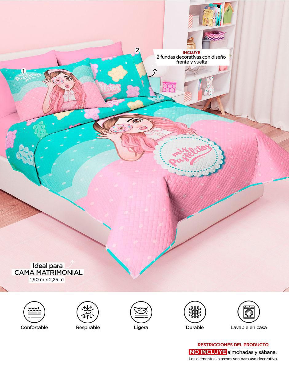 Set de colcha Mis Pastelitos Face 4