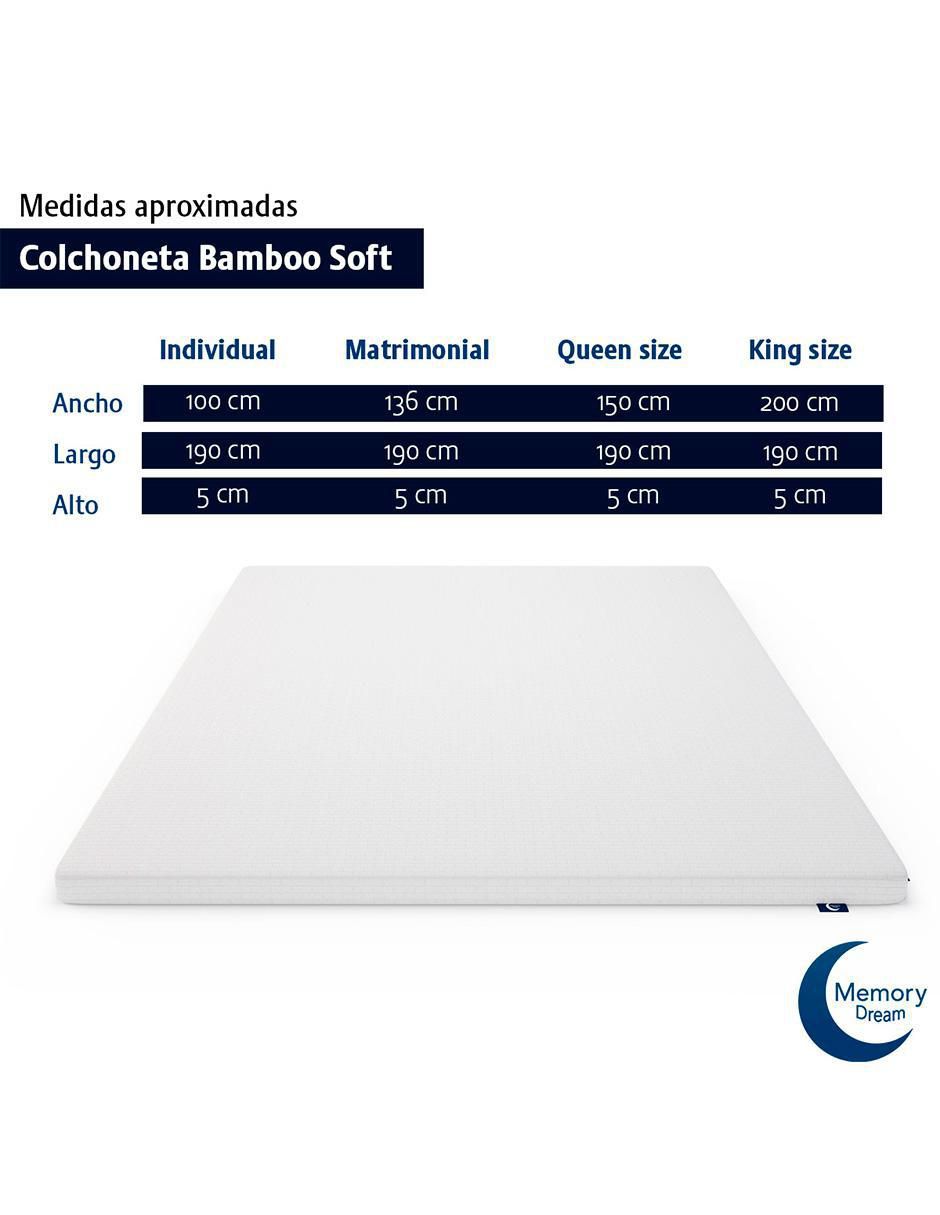 Colchoneta Bamboo Soft confort medio 9