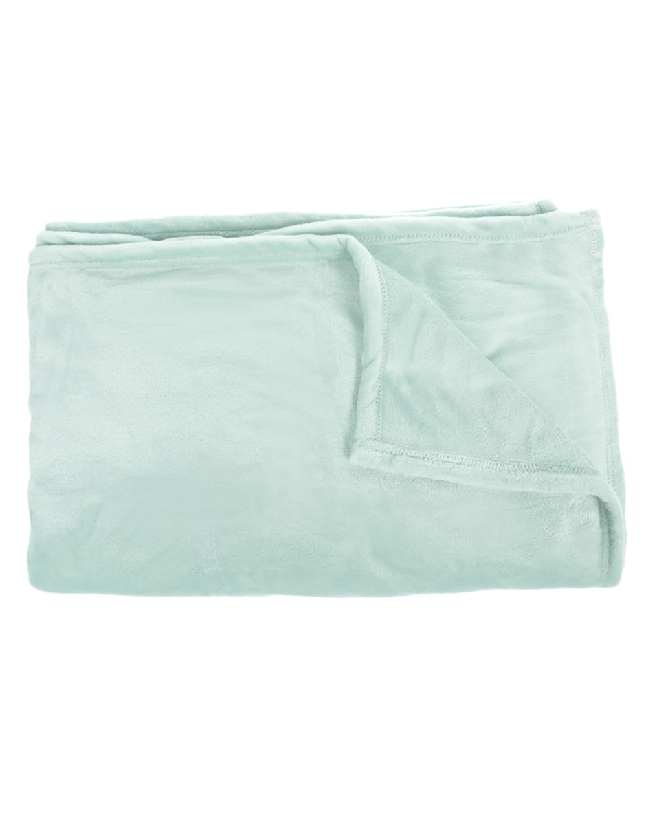 COBERTOR FLEECE, MAT-QS, VERDE CLARO HA