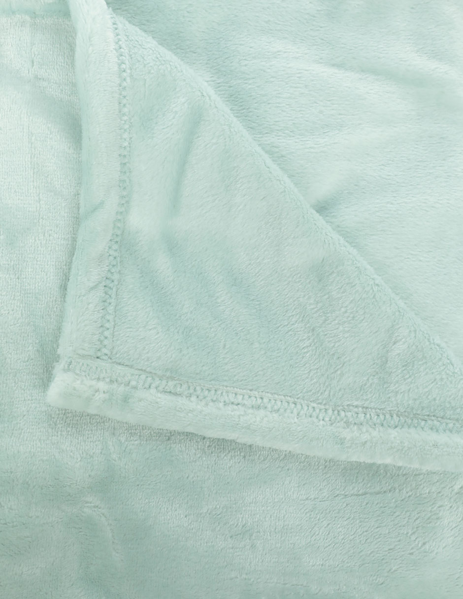 COBERTOR FLEECE, MAT-QS, VERDE CLARO HA